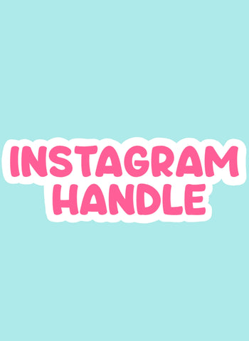 Instagram Handle Add On